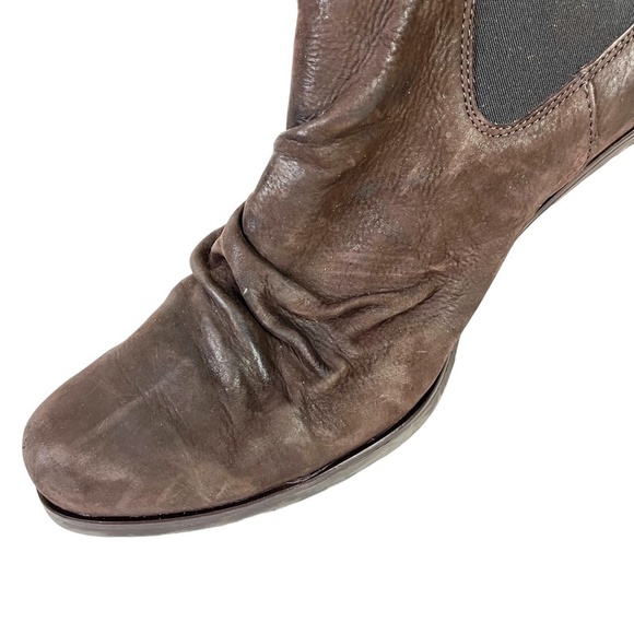 PAUL GREEN Genuine Leather Chunky High Heels Ankle Booties Boots Stretch sz 9.5 - Picture 11 of 16